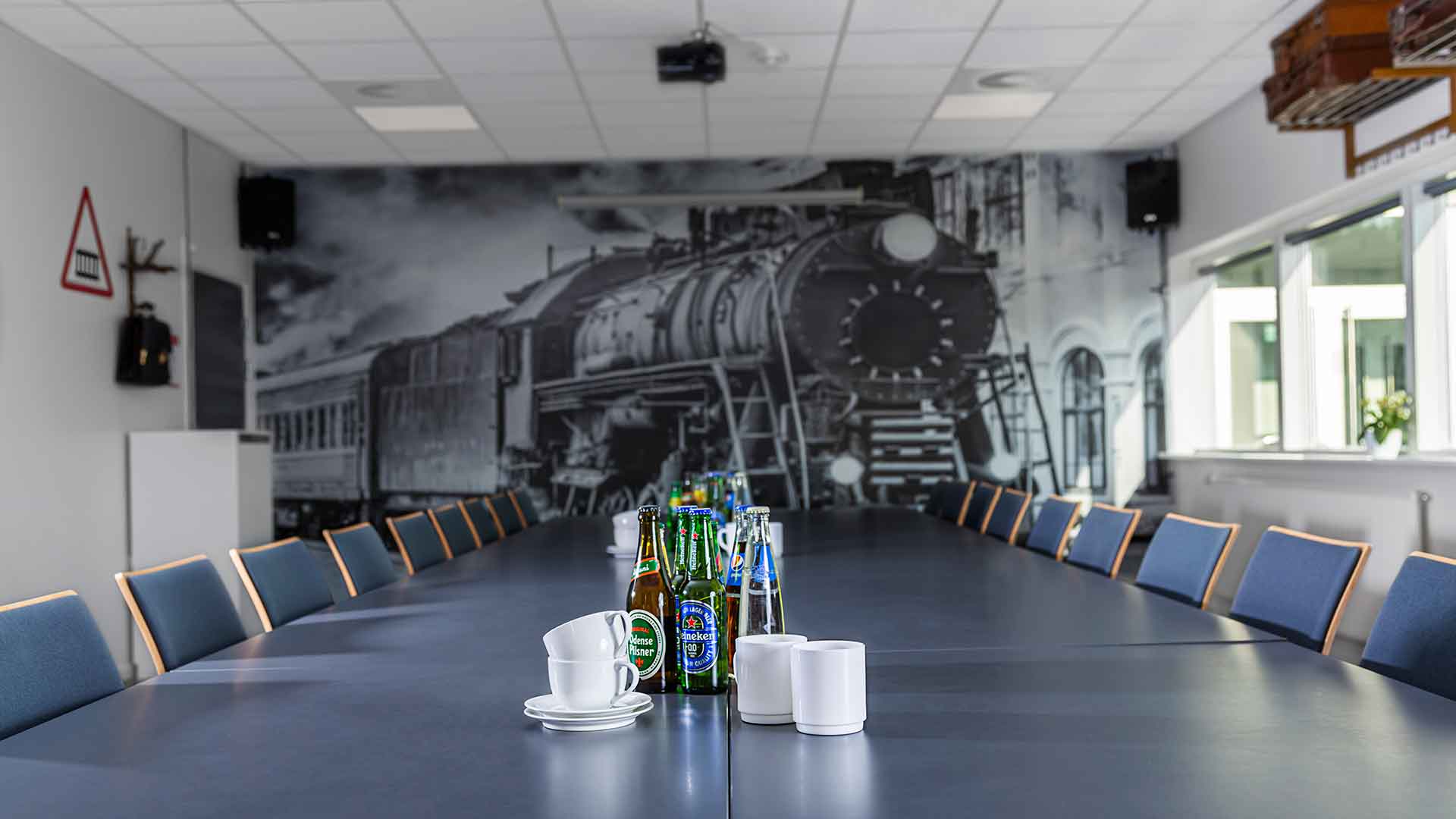 Billede af Jernbanelokalet